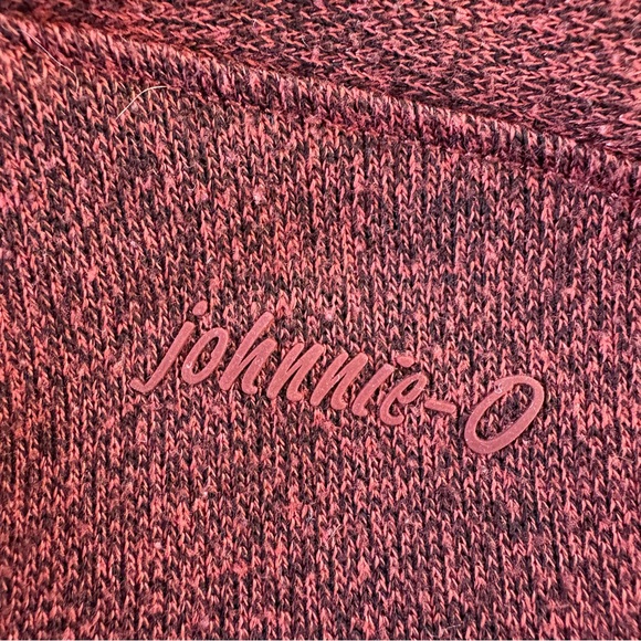 johnnie-O Men's Zip Up Sweater in Maroon - Picture 4 of 7